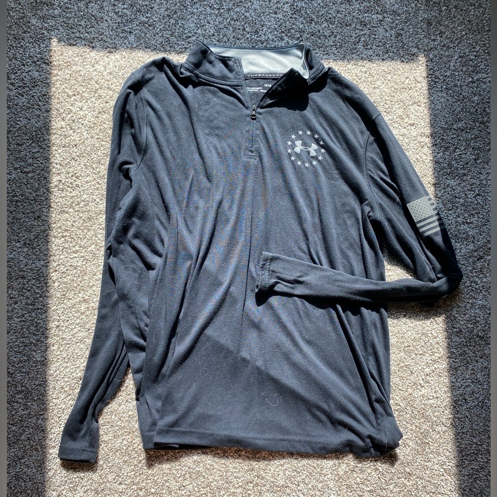 Men’s Large Black Under Armour Long Sleeve Pullover